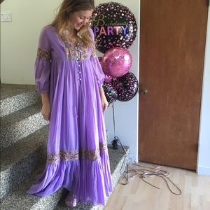 Boho Pale Purple Joseph Magnin dress